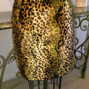 Hugo boss fake leopard skirt